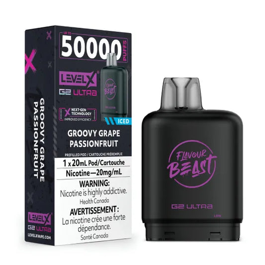 Level X Flavour Beast G2 Ultra - Groovy Grape Passionfruit