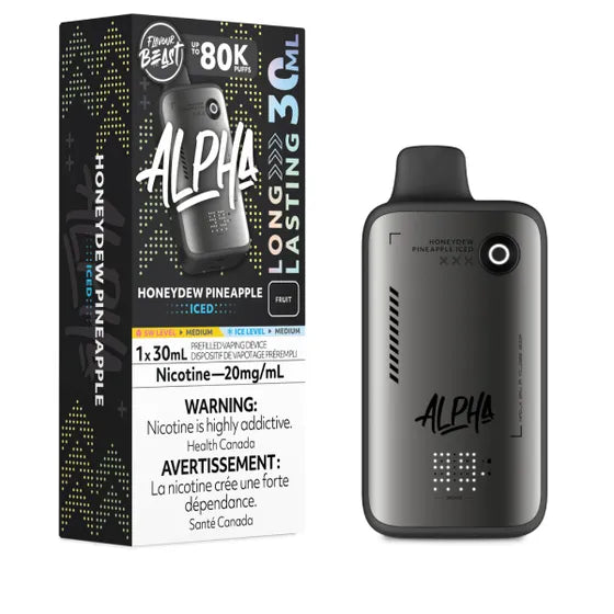 Flavour Beast Alpha Disposable - Honeydew Pineapple Iced