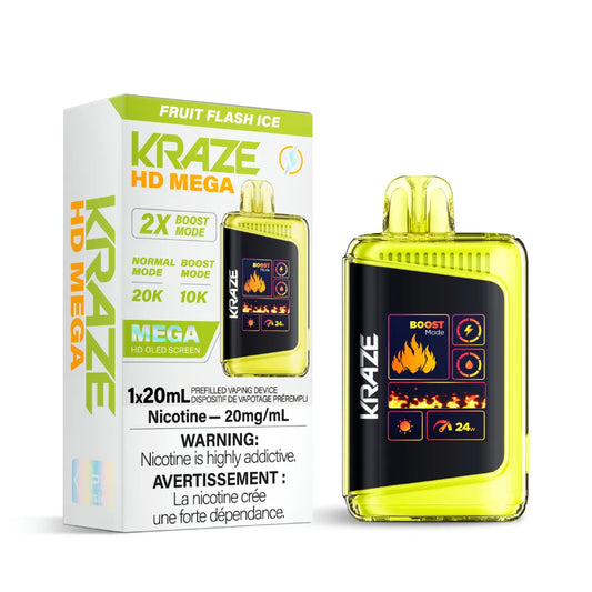Kraze HD Mega - Fruit Flash Ice 5pc/Carton