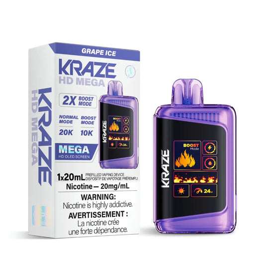 Kraze HD Mega - Grape Ice 5pc/Carton