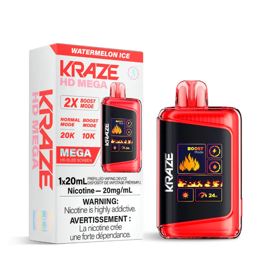 Kraze HD Mega - Watermelon Ice 5pc/Carton