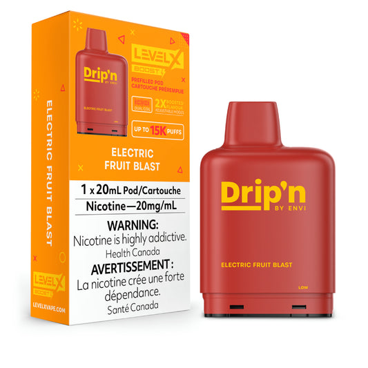 Level X Drip'n Boost Pod - Electric Fruit Blast 6pc/Carton