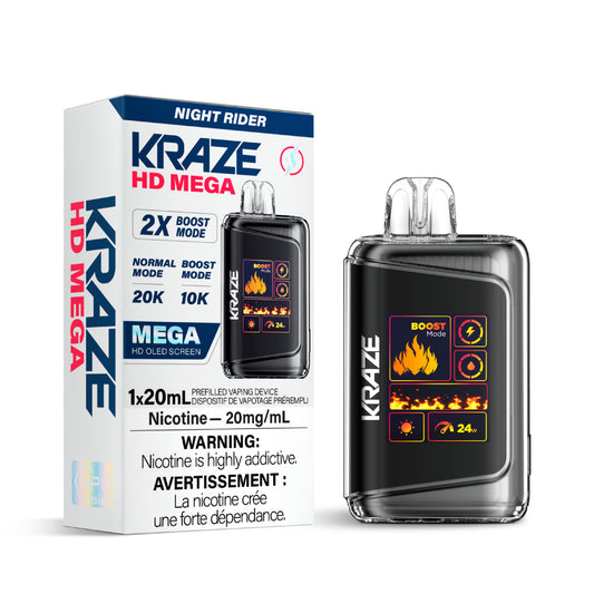 Kraze HD Mega - Night Rider 20mg 5pc/Carton