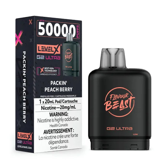 Level X Flavour Beast G2 Ultra - Packin' Peach Berry
