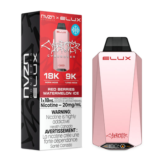 NVZN Elux Cyberover 18K Disposable - Red Berries Watermelon Ice 5pc/Carton