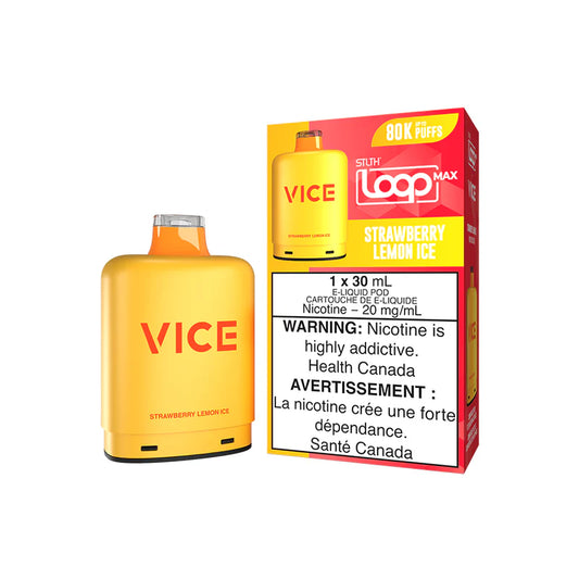 STLTH LOOP X VICE POD - STRAWBERRY LEMON ICE