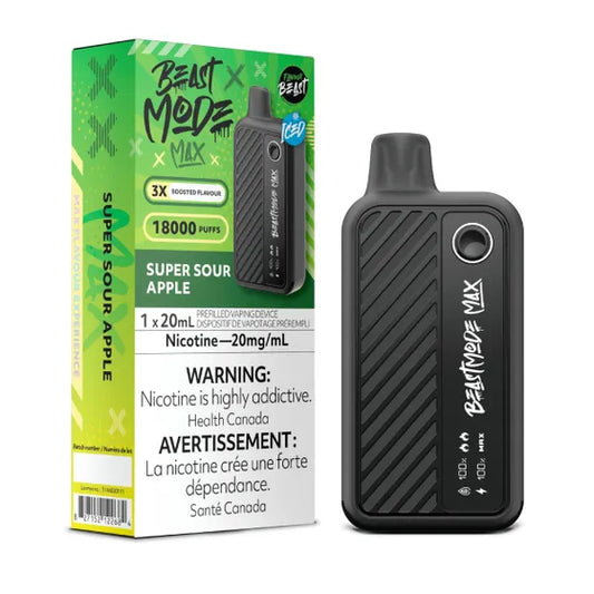 Flavour Beast Beast Mode Max 18K Disposable - Super Sour Apple 5pc/Carton