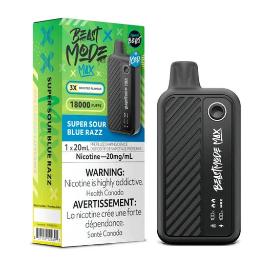 Flavour Beast Beast Mode Max 18K Disposable - Super Sour Blue Razz 5pc/Carton