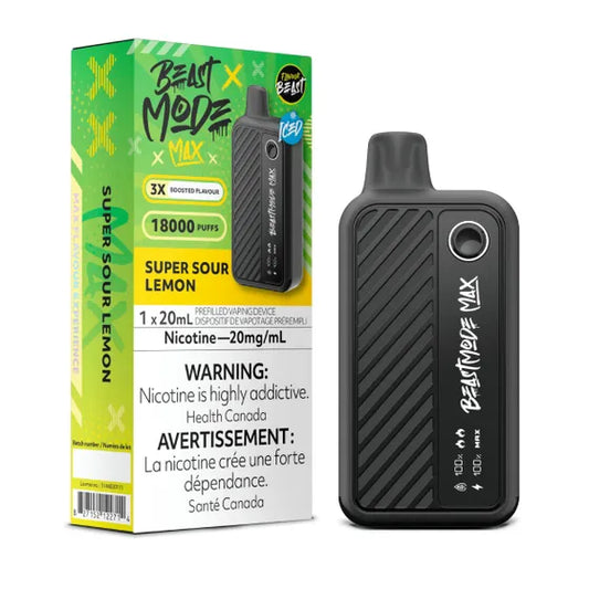 Flavour Beast Beast Mode Max 18K Disposable - Super Sour Lemon 5pc/Carton