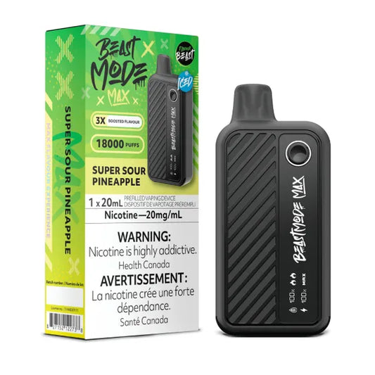 Flavour Beast Beast Mode Max 18K Disposable - Super Sour Pineapple 5pc/Carton