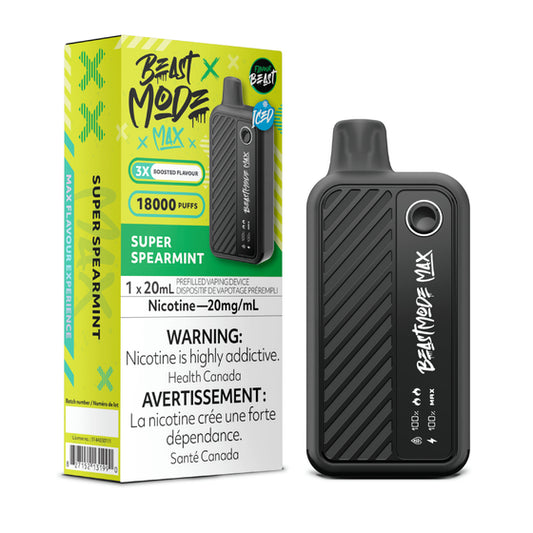 Flavour Beast Beast Mode Max 18K Disposable - Super Spearmint 5pc/Carton