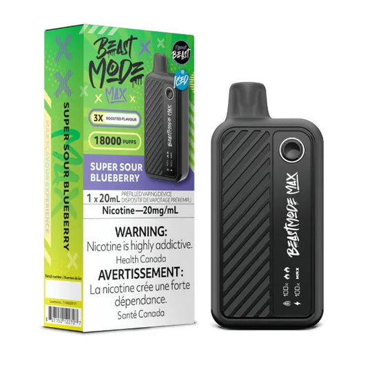 Flavour Beast Beast Mode Max 18K Disposable - Super Sour Blueberry 5pc/Carton