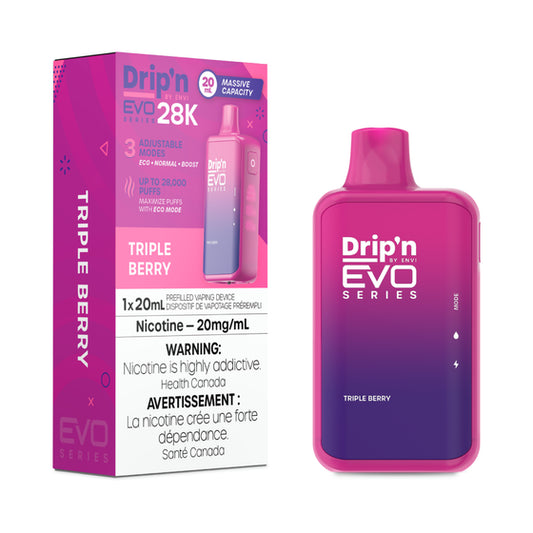 Drip'n by Envi EVO Series 28K Disposable - Triple Berry 5pc/Carton