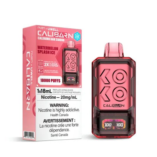 NVZN Caliburn Bar 18K Disposable - Watermelon Splash Ice 5pc/Carton